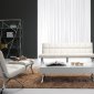 Antimony Sofa 3Pc Set in White Leatherette by VIG