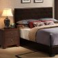 B102 Bedroom Set in Brown Cherry w/Faux Marble Top Casegoods