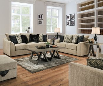 9915 Sofa & Loveseat Set in Sophie Marble w/Options [MXS-9915 Sophie Marble]