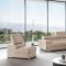 2119 Sectional Sofa in Beige Leather by ESF