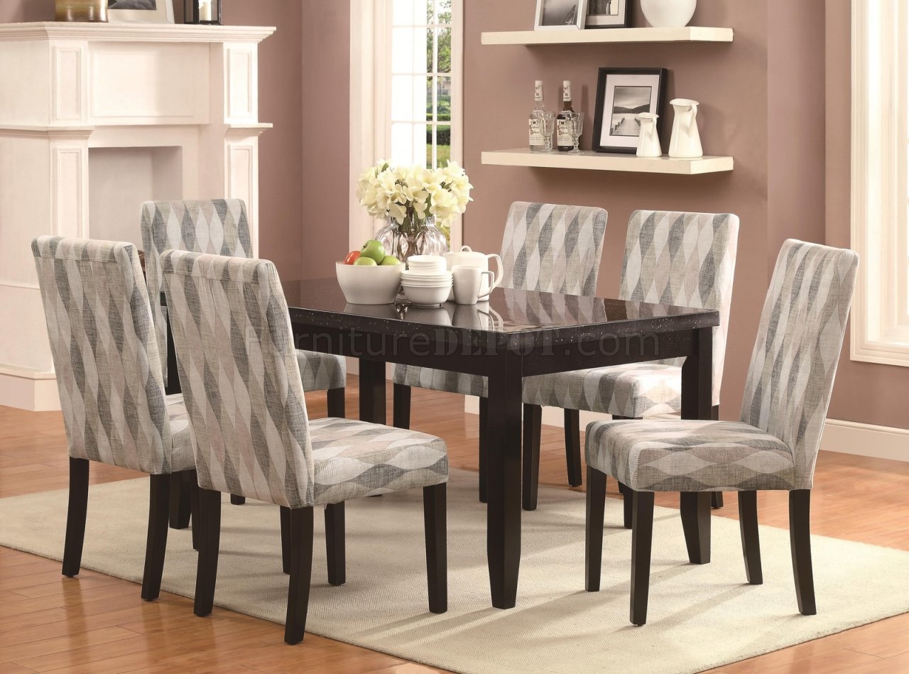 dining room pattern chairs