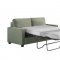 Zenas Sleeper Sofa 57220 in Light Green Fabric by Acme