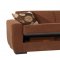 Dolce Sofa Bed in Brown Microfiber by Rain w/Optional Items