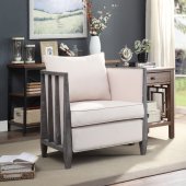 1243-1 Set of 2 Accent Chairs in Beige & Gray by Homelegance