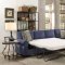 Kendrik Sectional Sofa 501545 in Blue Fabric by Coaster