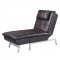 Padilla Chaise Lounge LV00825 in Brown Fabric by Acme