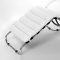 Veronica Chaise in White Leatherette by Whiteline Imports