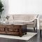 Brecker Sofa CM6607 in Beige Linen-Like Fabric w/Options