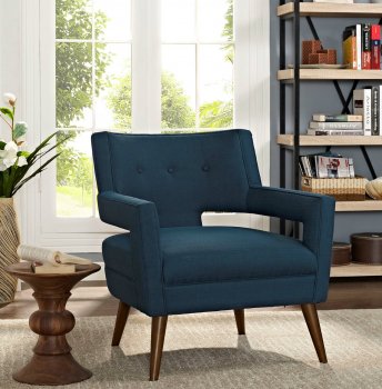 Sheer Accent Chair Set of 2 EEI-2142-AZU in Azure by Modway [MWAC-EEI-2142-Sheer Azure]