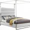 Encore Bed in White Faux Leather by Meridian w/Options