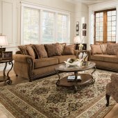 8115 Sleeper Sofa in Outback Chocolate by Simmons