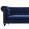 Hanny Sofa TOV-S99 in Navy Velvet Fabric by TOV Furniture