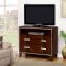 Saﬁre CM7616 Bedroom in Brown Cherry Finish w/Storage Bed