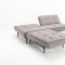 Splitback Sofa Bed in Gray w/Wooden Legs by Innovation w/Options