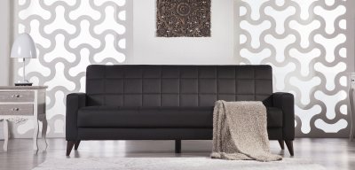 Luca Diego Dark Gray Sofa Bed in Fabric by Istikbal