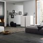 Twist Dark Grey Bedroom by Rossetto w/Optional White Casegoods