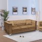 LCL-017 Sofa & Loveseat Set in Gold Velvet