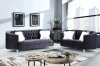 LCL-008 Sofa & Loveseat Set in Dark Gray Velvet