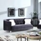 LCL-008 Sofa & Loveseat Set in Dark Gray Velvet