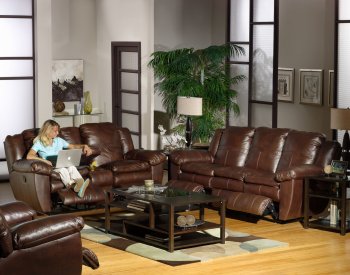 Catnapper Sable Top Grain Leather Sonoma Reclining Sofa /Options [CNS-497 Sonoma]