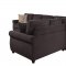 Kendrik Sectional Sofa 501450 in Chocolate Fabric by Coaster