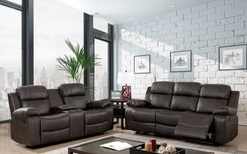 Pondera Motion Sofa CM6568 in Brown Breathable Leatherette [FAS-CM6568-Pondera]