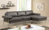 Eilidh Sectional Sofa CM6422GY in Gray Breathable Leatherette