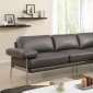 Eilidh Sectional Sofa CM6422GY in Gray Breathable Leatherette