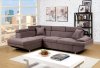 Foreman Sectional Sofa CM6125BR in Brown Fabric