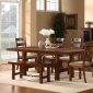 Clayton 2515-96 Dining Table by Homelegance - Dark Oak w/Options