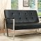 Sienna Loveseat & Chair Set CM-AC6262BK Leatherette w/Options