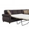 Kendrik Sectional Sofa 501450 in Chocolate Fabric by Coaster