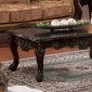 Sharon Coffee Table in Dark Brown Wood w/Options