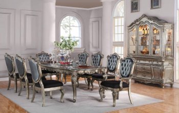 Chantelle Dining Table 60547 in Antique Platinum by Acme [AMDS-60547-Chantelle]