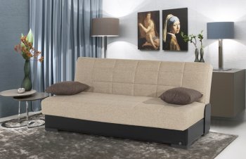 Planet Sofa Bed Convertible in Beige Fabric by Rain [RNSB-Planet Beige]