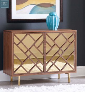 950810 Accent Cabinet in Walnut - Scott Living by Coaster [CRCA-950810]