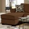 3500 Sectional Sofa in Chocolate Chenille w/Accent Pillows