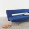 Wing Sofa Bed in Soft Sapphire Fabric by Innovation w/Steel Legs