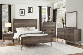 Urbanite Bedroom 1604 Set in Gray Acacia by Homelegance [HEBS-1604-Urbanite Set]