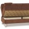 Smart Fit Sofa Bed in Brown Fabric by Casamode