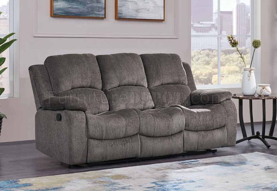 U3118C Motion Sofa & Loveseat Mocha Fabric by Global w/Options