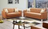 Viva Italia Sofa Bed in Orange Leatherette by Mobista