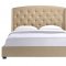 Lydia Bed in Beige Fabric by Modway