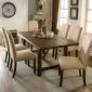 Brentford CM3538 Dining Table in Rustic Walnut w/Options