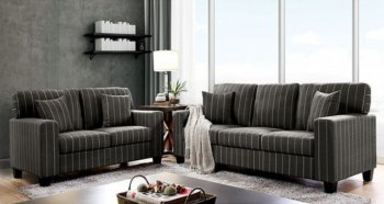 Pingree Sofa CM6034 in Dark Gray Linen-Like Fabric w/Options [FAS-CM6034-Pingree]