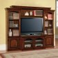 Antique Style Vintage Oak Transitional Premier Aspen Wall Unit