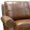 Ashton Sofa & Loveseat Set in Safari Tan Full Leather