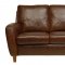 Jennifer Sofa & Loveseat Set in Antique Tan Full Leather