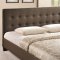 Caitlin Bed in Brown Fabric by Modway