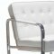 Arnold Chair in White Leatherette by Whiteline Imports